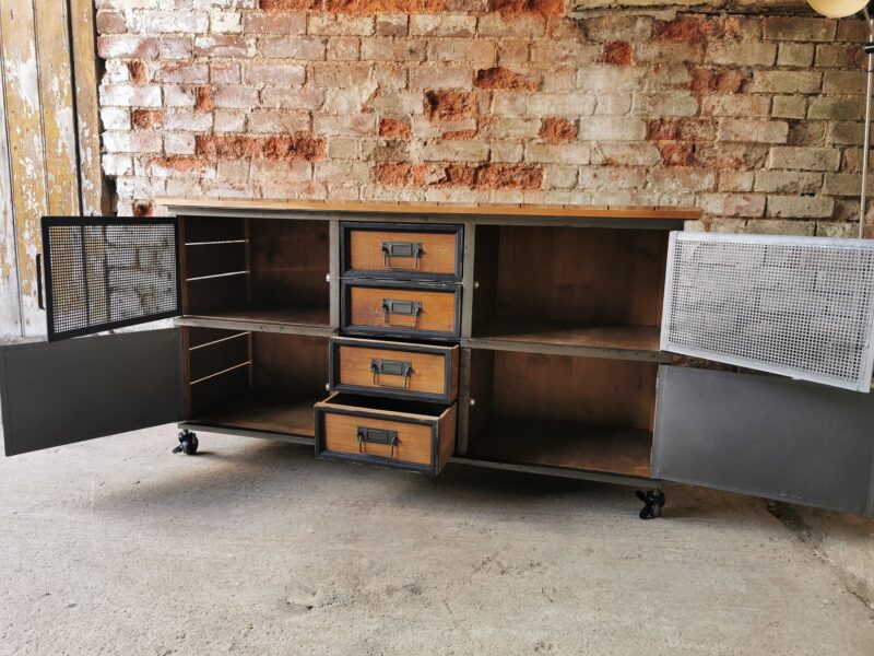 Plank Top Industrial Sideboard Cambrewood