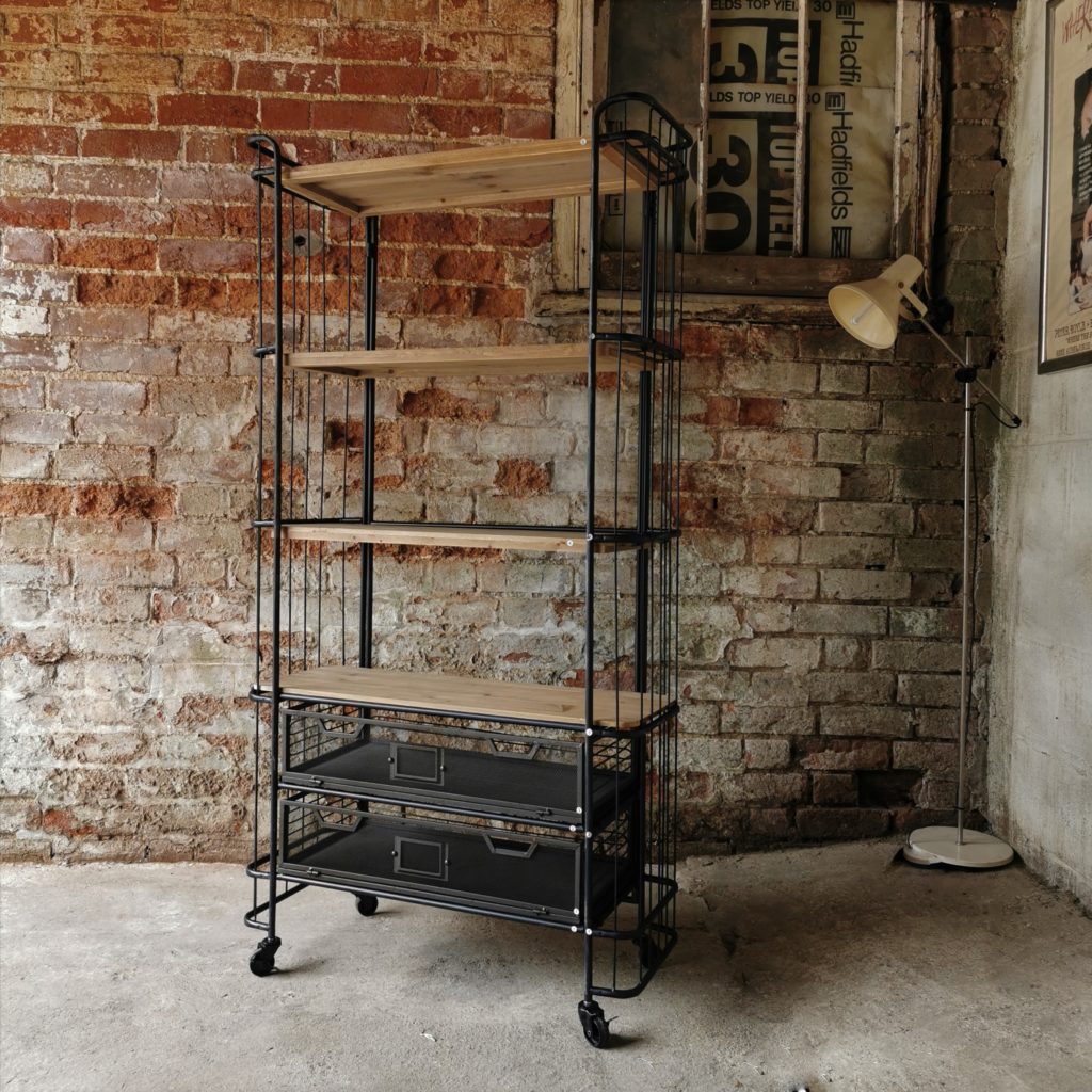 Bakers Trolley Shelf Cambrewood, Industrial Shelving Units On Wheels
