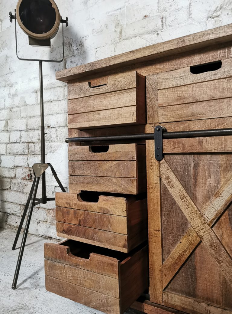 Reclaimed Wood and Iron Cabinet | Solid Wood | Cambrewood - Reclaimed Wood Cabinet Doors With Iron