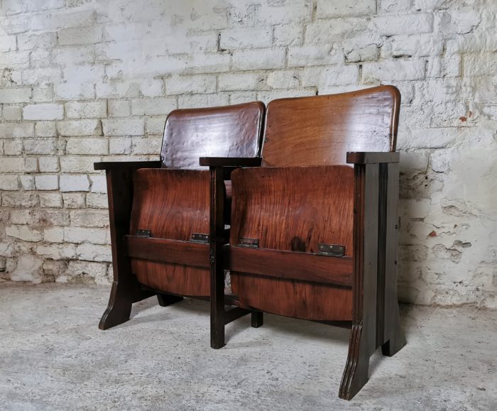 SOLD: 1950s Wooden Theatre Seats - Cambrewood