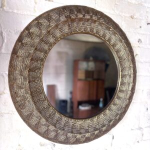 Round Boho Wall Mirror