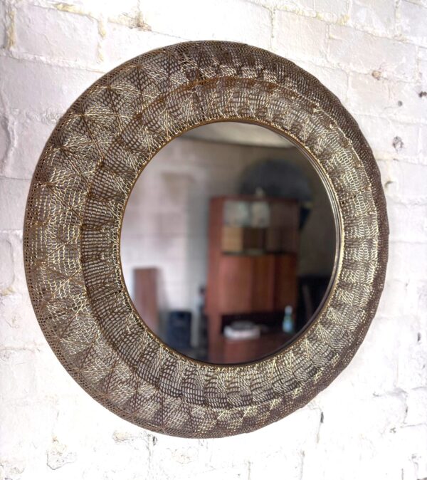 Round Boho Wall Mirror