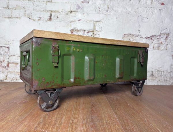 Vintage Ammo Box Coffee Table