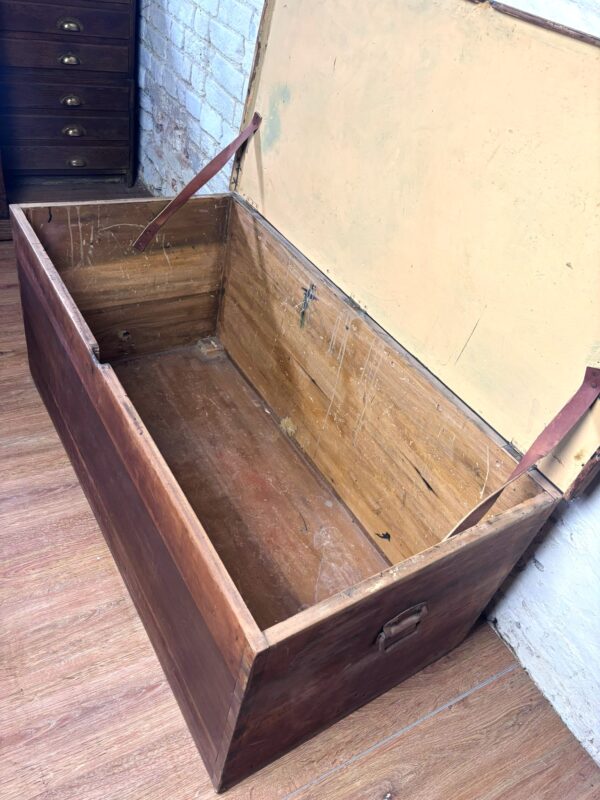 1800s Large Antique Blanket Box - Image 4