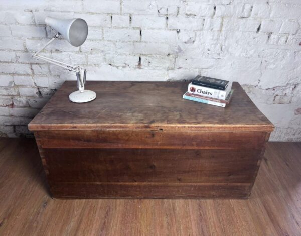1800s Large Antique Blanket Box - Image 3