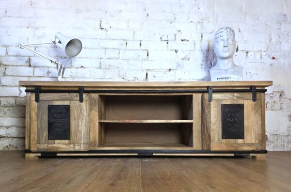 Reclaimed Wood & Iron Sideboard