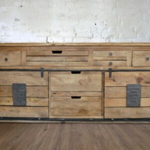 Large Rustic Reclaimed Wooden Sideboard