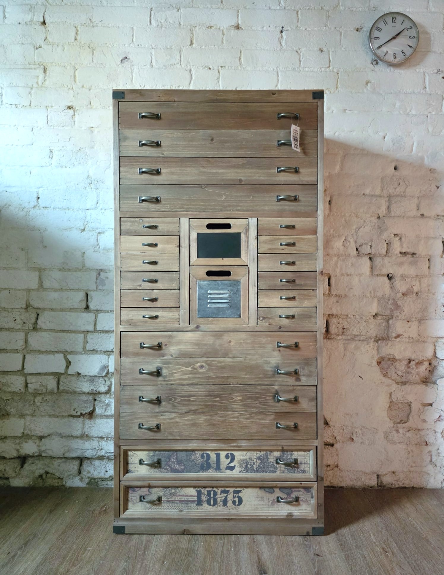 Large wooden tall apothecary cabinet - Cambrewood