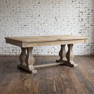 A large extending elm wood dining table - Cambrewood