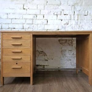 Mid Century Oak Ex- M.O.D Desk