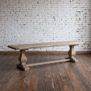 Large reclaimed elm wood bench - Cambrewood