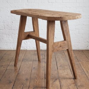 Rustic teak potting table - bar table - reclaimed wood- Cambrewood