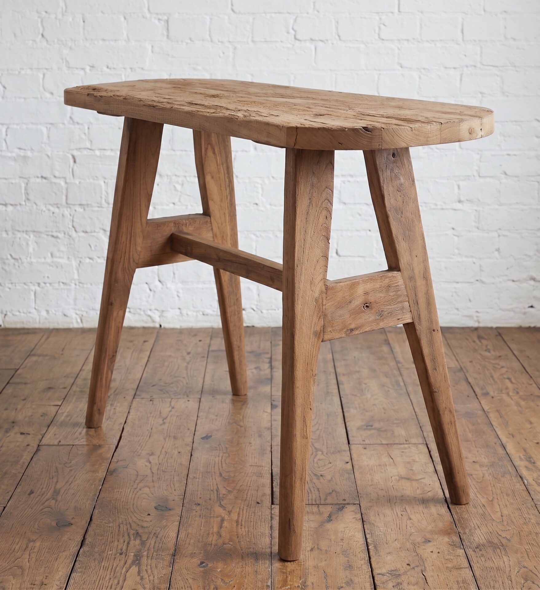 Rustic teak potting table - bar table - reclaimed wood- Cambrewood